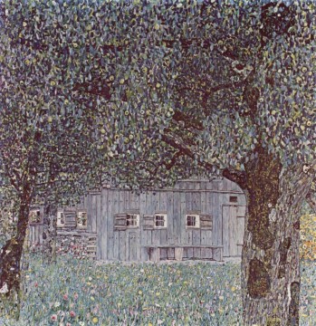 Bauernhausin Oberosterreich Simbolismo Gustav Klimt Pinturas al óleo